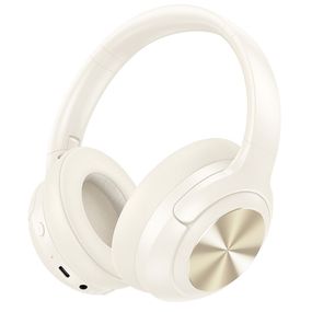 Накладні бездротові навушники Hoco W54 Young ANC Milky White