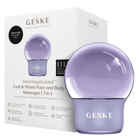 Масажер для обличчя і тіла GESKE Cool&Warm Face and Body Massager 7в1 starlight, Фіолетовий
