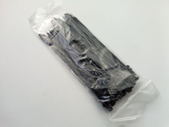 Хомут пластиковий APRO 250х5 (100 шт. в уп.) чорний, 1 ПАКОВКА (CT-B5250) | Зображення 1