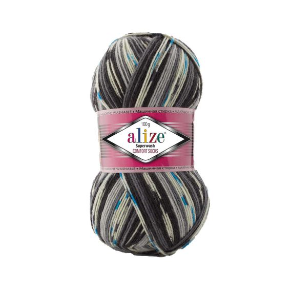 Пряжа Alize SUPERWASH COMFORT 7650 алізе супервош 75% вовна 25% поліамід