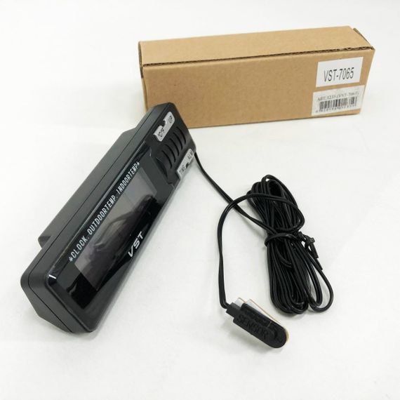 Годинник-термометр VST-7065 зовнішній і внутрішній датчик, Домашня метеостанція з гігрометром, Цифровий годинник | Зображення 8