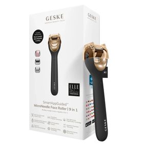 Электронный роллер для лица с микроиглами GESKE MicroNeedle Face Roller 9в1 gray, Серый