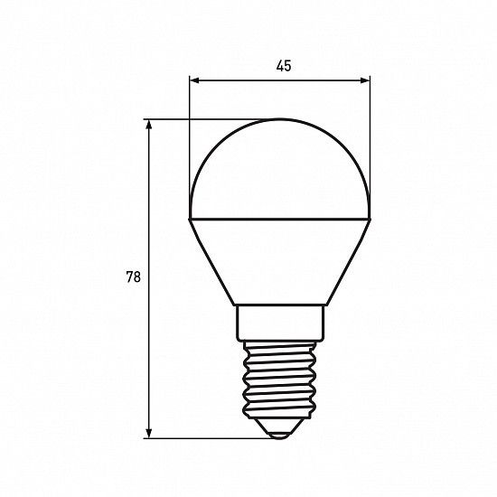 EUROLAMP LED Лампа ЕКО G45 5W(500Lm)  E14 3000K (матова) | Зображення 5