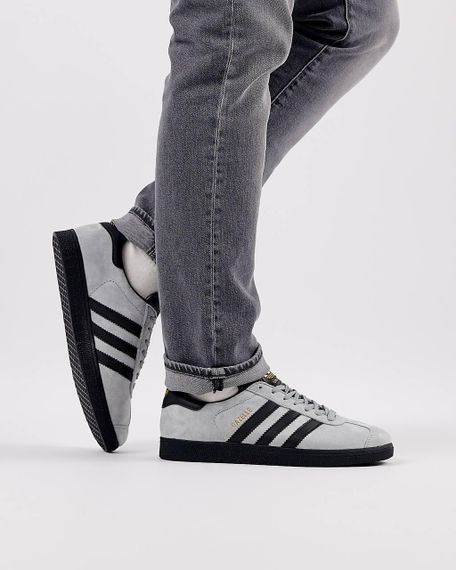 Чоловічі кросівки Gazelle Gray Black (замша) A1375 | Зображення 3