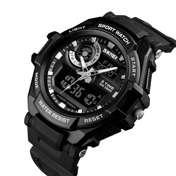 Чоловічий годинник Skmei 1357BK Black | Зображення 1