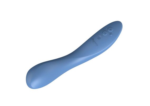 Вібратор We-Vibe Rave 2 Twisted Pleasure Blue для стимуляції G-точки, подвійний мотор, гнучкий, Bluetooth, IPX7 | Зображення 2