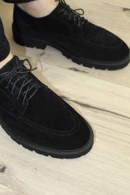 Чорні замшеві дербі Ed-Ge 45 розмір