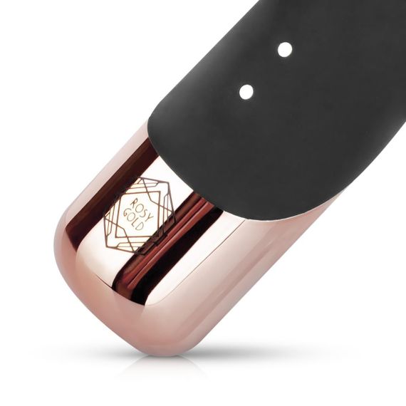 Вібратор-кролик Rosy Gold - Rabbit Vibrator with thrusting function - Black Sex Aura | Зображення 5