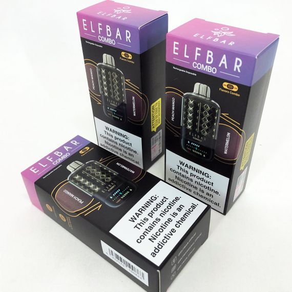 ELF BAR COMBO 25000. Переключение вкусов. Персик Манго / Арбуз (Peach Mango / Watermelon) | Зображення 4