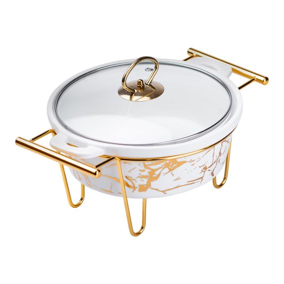 Марміт порцелянаовий круглий 1 літр із підігрівом HP1037 | Зображення 2