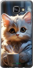 Чохол на Samsung Galaxy A5 (2016) A510F Білий кіт "5646u-158-2448"