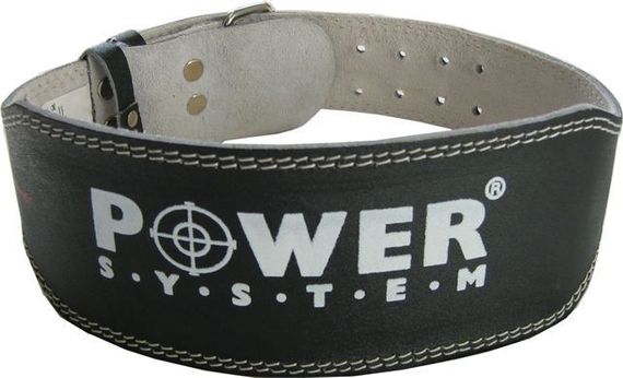 Пояс для важкої атлетики Power System PS-3250 Power Basic шкіряний Black M | Зображення 7