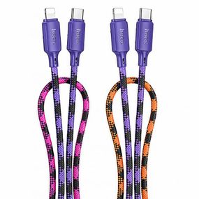 Дата кабель Hoco X116 Meridian Type-C to Lightning 27W (1m) Gradient Purple Mix