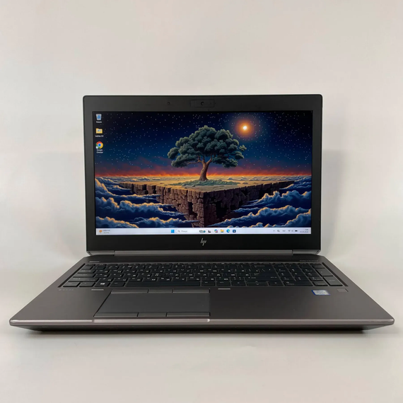 Мобільна робоча станція Б-клас HP zBook 15 G6 / 15.6" (1920x1080) IPS / Intel Core i7-9850H (6 (12) ядер по 2.6 - 4.6 GHz) / 32 GB DDR4 / 128 GB SSD + 500 GB HDD / nVidia Quadro T1000, 4 GB GDDR5, 128-bit / Fingerprint / WebCam / HDMI б/в + Подарунок | Зображення 1