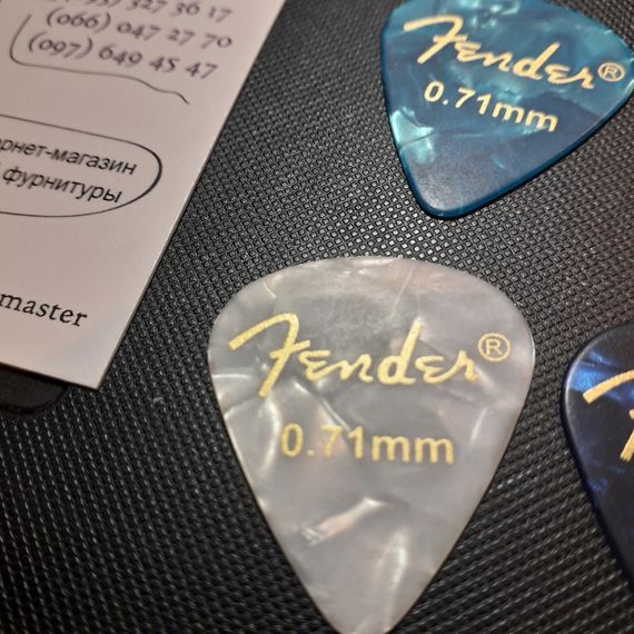 Медиатор медиаторы Fender 0,71 толщина для электрогитары акустической гитары | Зображення 1