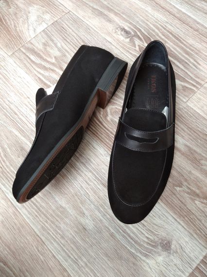 Черные замшевые лоферы 41 размер