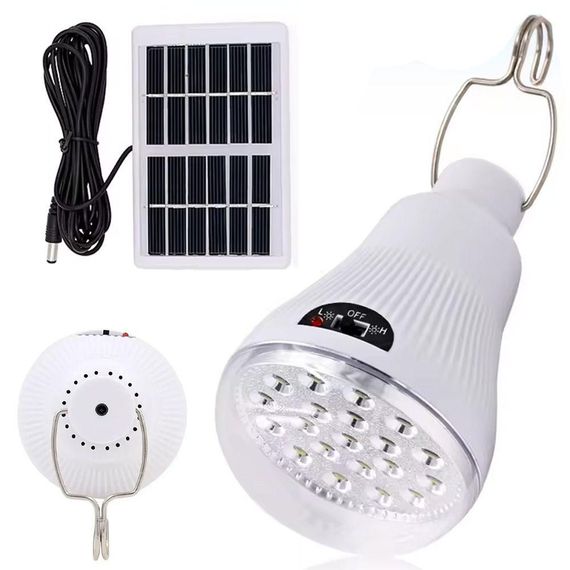 Ліхтар-лампа з сонячною панеллю, 900мАг (10W), EP-020 / Аварійний акумуляторний світильник для кемпінгу