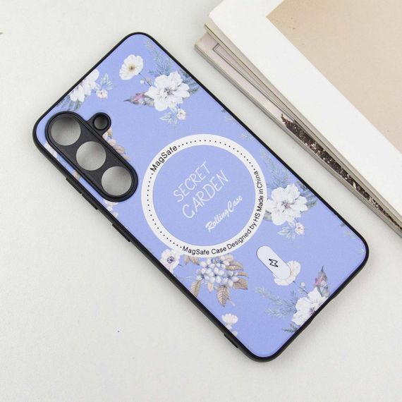 TPU+PC чехол Secret Garden with MagFit для Samsung Galaxy S23 FE Lilac | Зображення 4