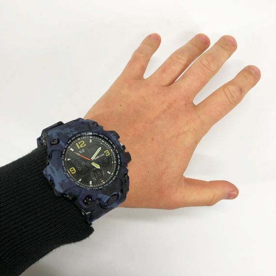 Годинник наручний чоловічий SKMEI 1155BCMBU, армійський годинник протиударний, чоловічий тактичний годинник | Зображення 8