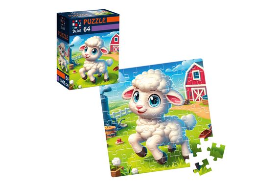 Пазли De.tail. Спритна овечка. 64 деталі DT1234-22 (укр) Vladi Toys | Зображення 2