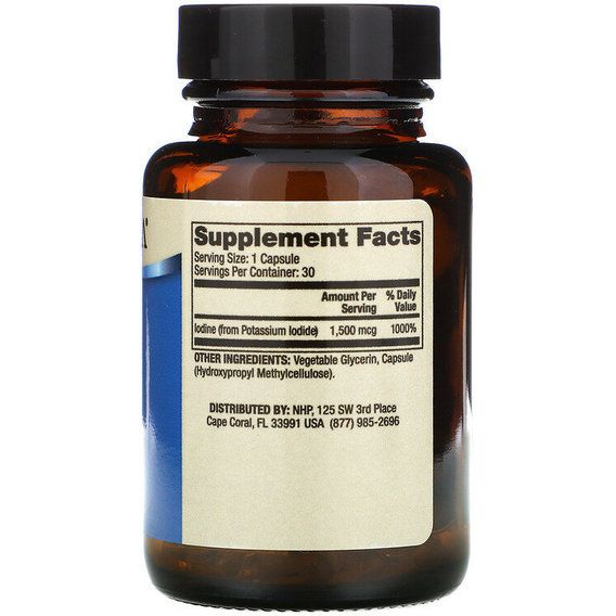 Микроэлемент Йод Dr. Mercola Iodine 1,5 mg 30 Caps MCL-01614 | Зображення 1
