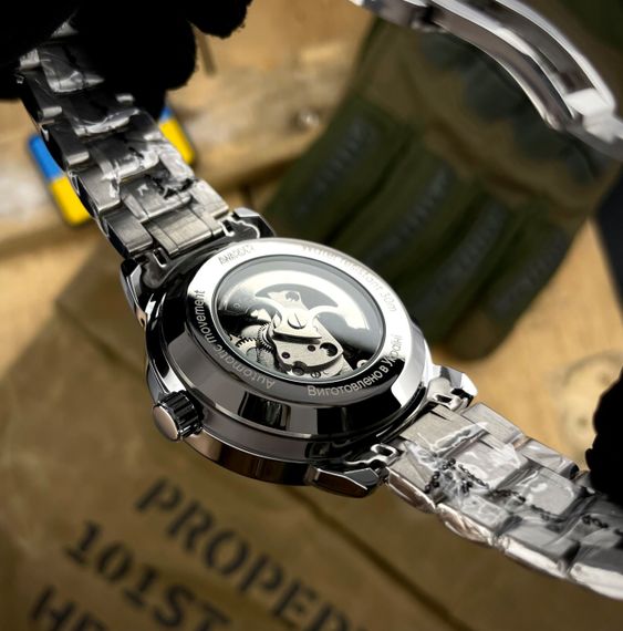 Чоловічий годинник Awarder 022 Де би не був Silver-Black Automatic Metall | Зображення 3