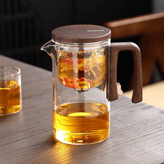 Чайник для заваривания TeaPot D-28 Small pretty waist 720ml Transparent | Зображення 1