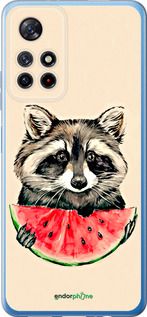 Чохол на Xiaomi Redmi Note 11 5G Єнотик з кавуном "4605u-3849-2448"