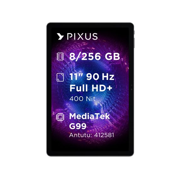 Планшет Pixus Titan 8/256GB, 10.4" 2K IPS, 2K, 2000х1200, IPS/ LTE metal (4897058531763)