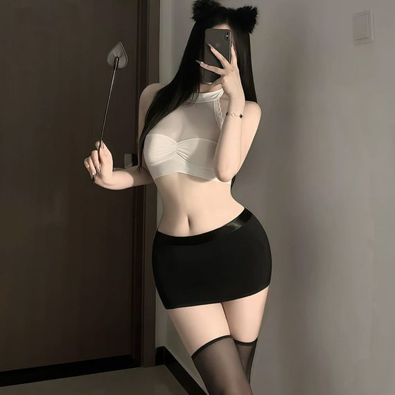 БДСМ Шлепалка Babydoll Універсальний.. Чорний 5427 | Зображення 5