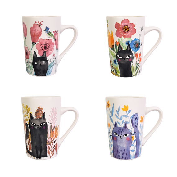Чашка Художні коти VT-C-194385 Vittora 385мл