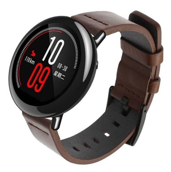 Кожаный ремешок Primo Classic для часов Xiaomi Huami Amazfit Sport - Coffee