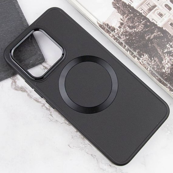 TPU чехол Bonbon Metal Style with MagSafe для Xiaomi 14 Pro Черный / Black | Зображення 3