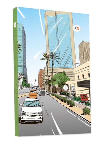 Блокнот 4Profi  "Streets note" green 80 арк. формат А5 901487