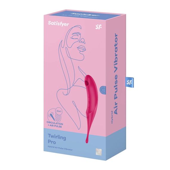 Вібратор для клітора з вакуумною стимуляцією Satisfyer Twirling Pro Red | Зображення 4