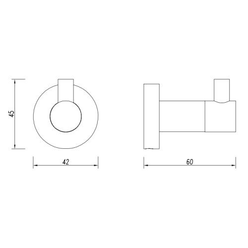 Гачок Omnires Modern Project nickel (MP60110NI) | Зображення 1