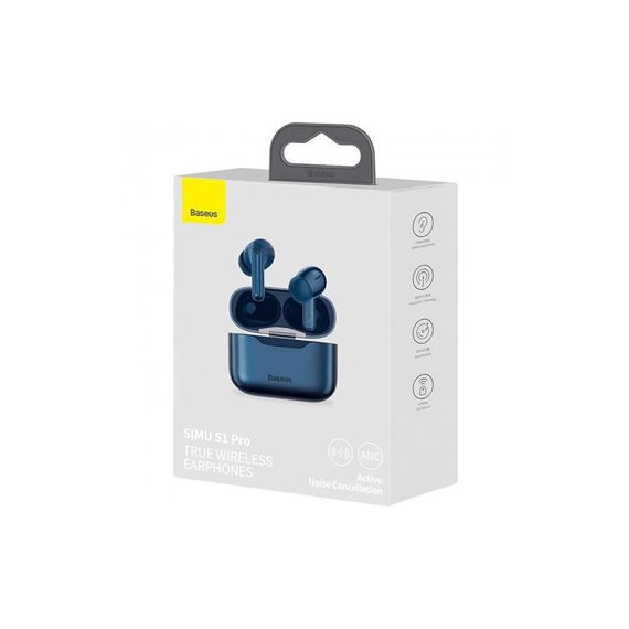 Навушники Baseus SIMU ANC True Wireles Earphones S1 Pro Blue (NGS1P-03) | Зображення 7