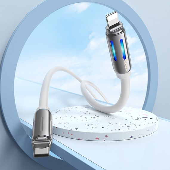 Дата кабель Hoco U136 Prize Type-C to Lightning 27W (1.2m) White | Зображення 3