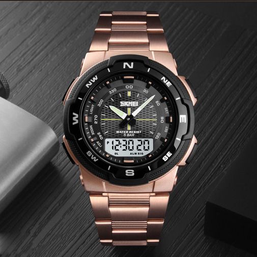Чоловічий годинник Skmei 1370RG Rose Gold | Зображення 3