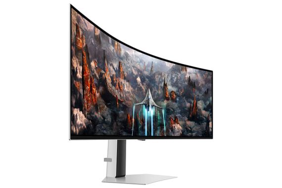 Samsung Монітор 48.7'Odyssey OLED G9 G93SC HDMI, DP, USB, MM, OLED, 5120x1440, 32:9, 240Hz, 0.3ms, CURVED (LS49CG930SIXCI) | Зображення 4
