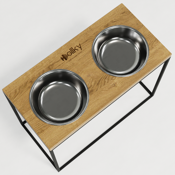 Миски на подставке для больших собак Hollky Base XL40 (2 × 1,8 л) BXL40-522640-BLNT | Зображення 4