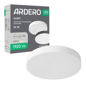 Світлодіодний накладний світильник Ardero AL807 24Вт 5000K білий