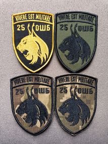 Шеврон 25 ОШБ / 4шт (комплект)