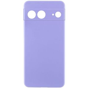 Чохол TPU GETMAN Liquid Silk Full Camera для Google Pixel 7 Бузковий / Light purple