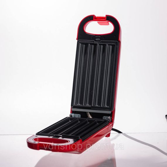 Мультипекарь 6 в 1 Sokany SK-BBQ-836 700 Вт антипригарное покрытие Красный | Зображення 9