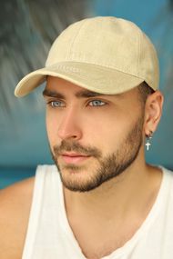 Мужская бейсболка «Fashion cap» (1613) бежевый