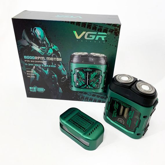 Бритва для сухого гоління VGR V-344, Електробритва для густої бороди, Бритви акумуляторні QY-67 | Зображення 7