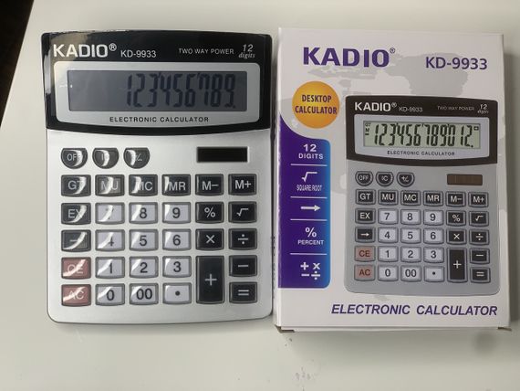 Калькулятор KD-9933 Kadio 2-е живлення