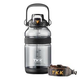 Легка пляшка тританова для води 2000 мл. Чорна