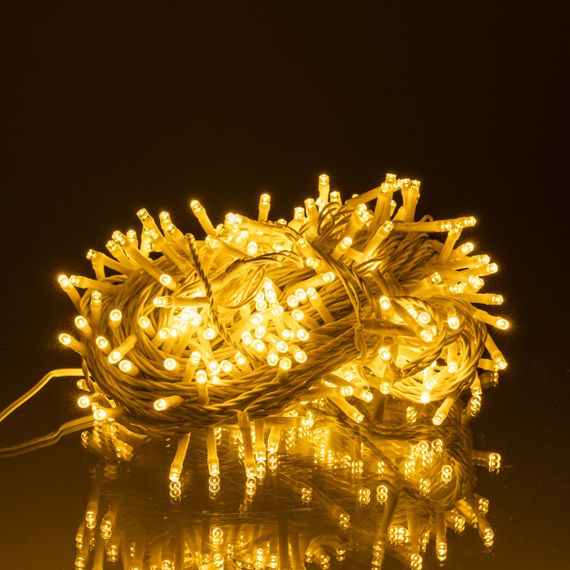 Гірлянда Нитка вулична 30 м 300 LED білий провід Жовтий CF300L30MWY | Зображення 1